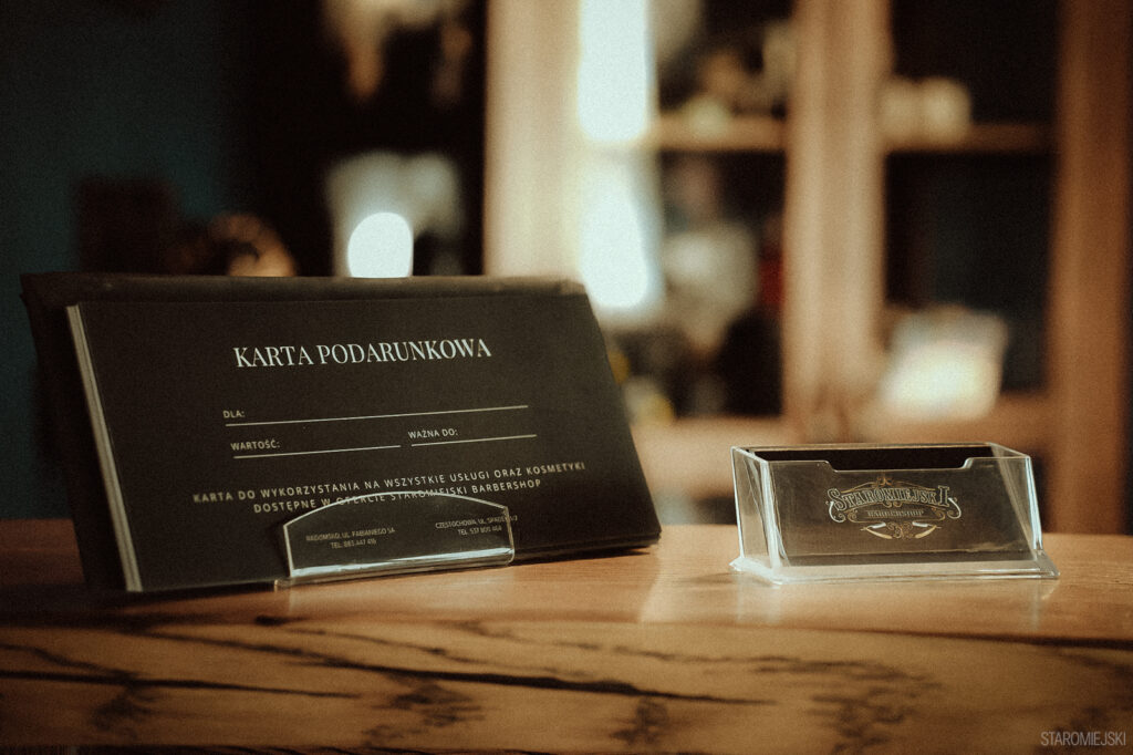 Karta podarunkowa dostępna w salonie Staromiejski